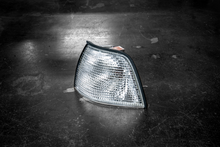 BMW E36 DEPO Euro Clear Corner Lights for 4 Door Sedan/Touring/Compact - 63138353279, 63138353280-Exterior Lights-grip-drift-Garagistic-bmw