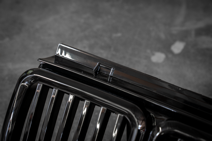 E30 Gloss Black Kidney Grill - Aftermarket Replacement (51131945877)-Exterior Body Parts-grip-drift-Garagistic-bmw