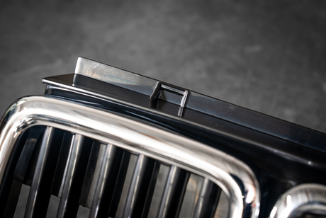 E30 Chrome Kidney Grill - Aftermarket Replacement (51131945877)-Exterior Body Parts-grip-drift-Garagistic-bmw