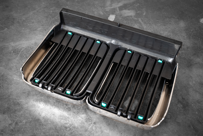 E30 Chrome Kidney Grill - Aftermarket Replacement (51131945877)-Exterior Body Parts-grip-drift-Garagistic-bmw