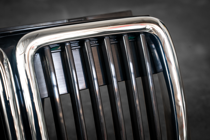 E30 Chrome Kidney Grill - Aftermarket Replacement (51131945877)-Exterior Body Parts-grip-drift-Garagistic-bmw
