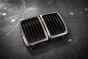 E30 Chrome Kidney Grill - Aftermarket Replacement (51131945877)-Exterior Body Parts-grip-drift-Garagistic-bmw