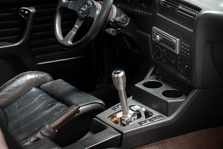 E30 "PRO" Self Centering Chassis Short Shifter-Shifters-grip-drift-Bare-Short-Aluminum Standard W/Emblem-Garagistic-bmw