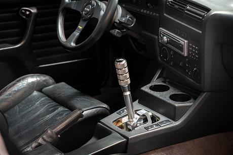 E30 "PRO" Self Centering Chassis Short Shifter-Shifters-grip-drift-Bare-OEM-Aluminum Knurled-Garagistic-bmw