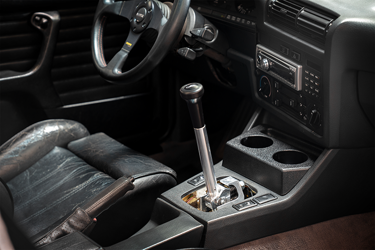 E30 "PRO" Self Centering Chassis Short Shifter-Shifters-grip-drift-Bare-Medium-Delrin Vintage W/Emblem-Garagistic-bmw
