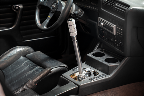 E30 "PRO" Self Centering Chassis Short Shifter-Shifters-grip-drift-Bare-Tall-Aluminum Knurled-Garagistic-bmw