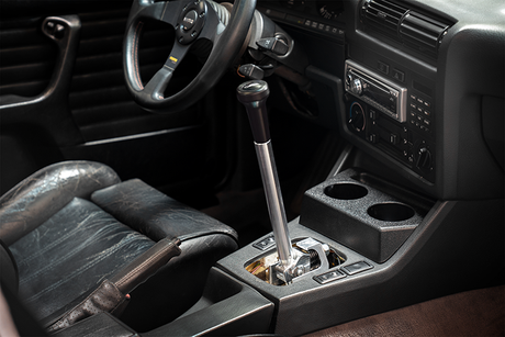 E30 "PRO" Self Centering Chassis Short Shifter-Shifters-grip-drift-Bare-Tall-Delrin Vintage W/Emblem-Garagistic-bmw