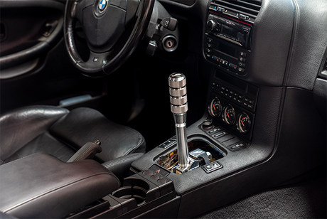 E36 "PRO" Self Centering Chassis Short Shifter-Shifters-grip-drift-Bare-OEM-Aluminum Knurled-Garagistic-bmw