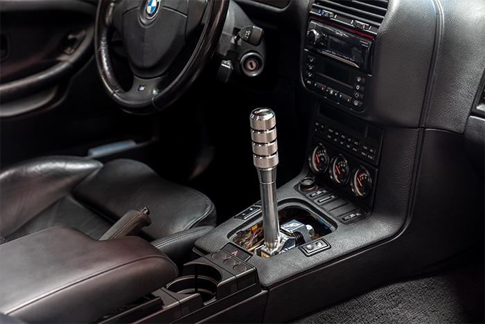 E36 "PRO" Self Centering Chassis Short Shifter-Shifters-grip-drift-Bare-Short-Aluminum Knurled-Garagistic-bmw