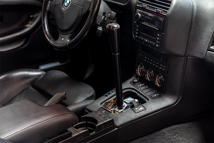 E36 "PRO" Self Centering Chassis Short Shifter-Shifters-grip-drift-Black Anodized-Tall-Aluminum Bat-Garagistic-bmw