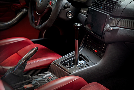 E46 "PRO" Self Centering Chassis Short Shifter-Shifters-grip-drift-Bare-Medium-Delrin Vintage W/Emblem-Garagistic-bmw