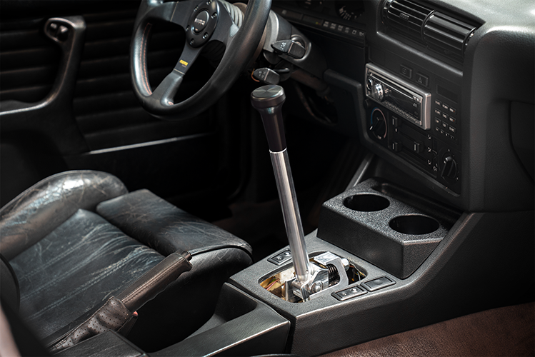 E30 "PRO" Self Centering Chassis Short Shifter-Shifters-grip-drift-Bare-Tall-Delrin Vintage-Garagistic-bmw