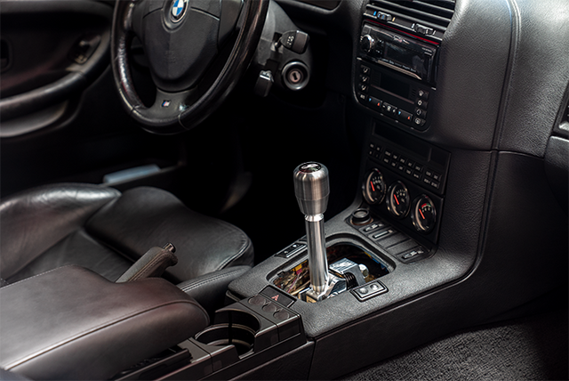 E36 "PRO" Self Centering Chassis Short Shifter-Shifters-grip-drift-Bare-OEM-Aluminum Standard W/Emblem-Garagistic-bmw