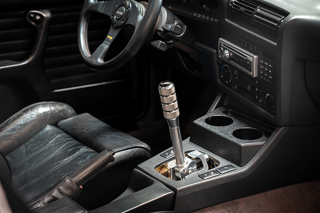 E30 "PRO" Self Centering Chassis Short Shifter-Shifters-grip-drift-Bare-Short-Aluminum Knurled-Garagistic-bmw