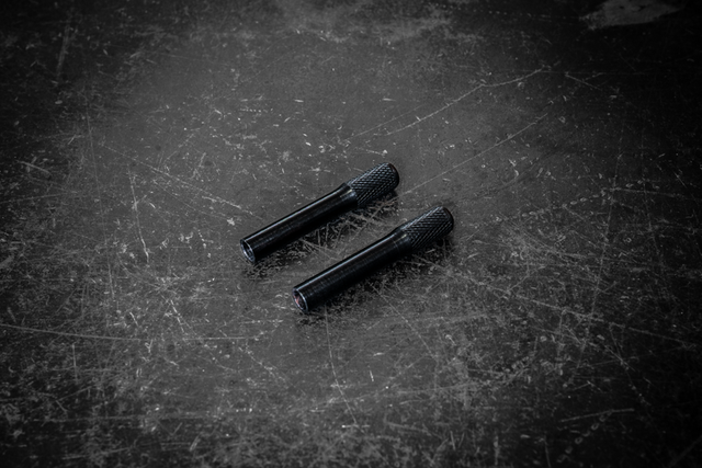 BMW Knurled Billet Door Lock Knob - E30, E36, E28, E34, E31, E23, E32 - 51211852140-Interior Parts-grip-drift-Anodized Black-Garagistic-bmw