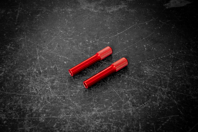 BMW Knurled Billet Door Lock Knob - E30, E36, E28, E34, E31, E23, E32 - 51211852140-Interior Parts-grip-drift-Anodized Red-Garagistic-bmw