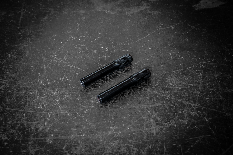 BMW Knurled Billet Door Lock Knob - E30, E36, E28, E34, E31, E23, E32 - 51211852140-Interior Parts-grip-drift-Anodized Black-Garagistic-bmw