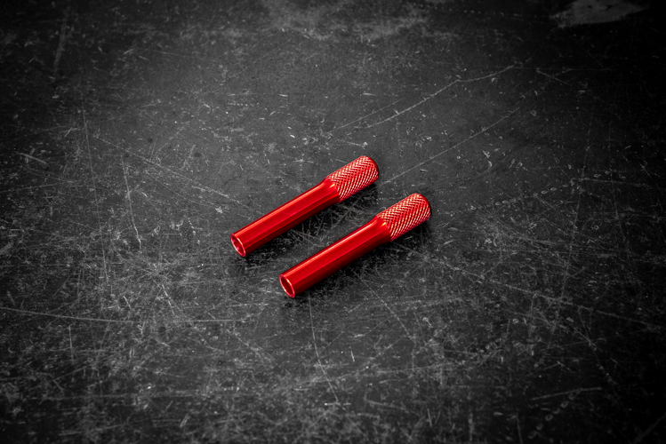 BMW Knurled Billet Door Lock Knob - E30, E36, E28, E34, E31, E23, E32 - 51211852140-Interior Parts-grip-drift-Anodized Red-Garagistic-bmw