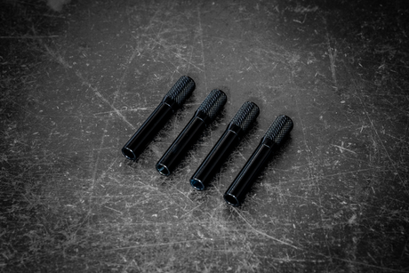 Mercedes Billet Door Lock Knob - 190E W201, W124, W202, W203, W210 - MBDRK00002-Interior Parts-grip-drift-Anodized Black-Garagistic-bmw