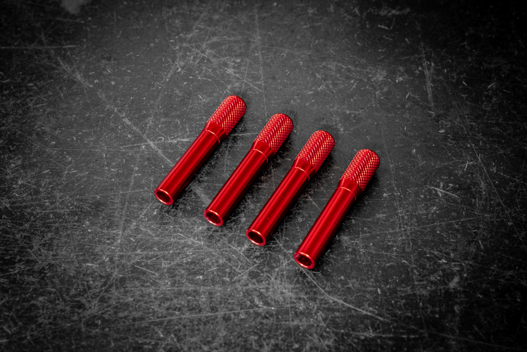 Mercedes Billet Door Lock Knob - 190E W201, W124, W202, W203, W210 - MBDRK00002-Interior Parts-grip-drift-Anodized Red-Garagistic-bmw