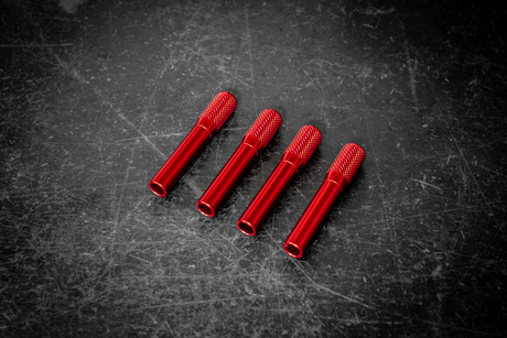 Mercedes Billet Door Lock Knob - 190E W201, W124, W202, W203, W210 - MBDRK00002-Interior Parts-grip-drift-Anodized Red-Garagistic-bmw