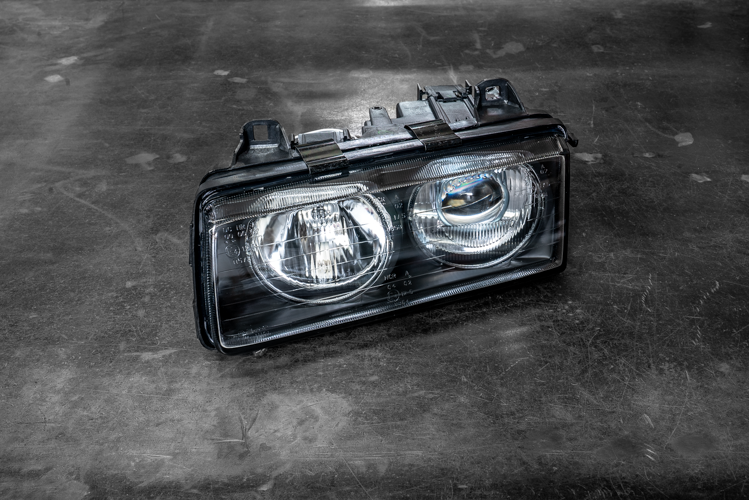 BMW E36 DEPO Euro Glass Projector Headlights - 63121387861, 63121387862-Exterior Lights-grip-drift-Garagistic-bmw