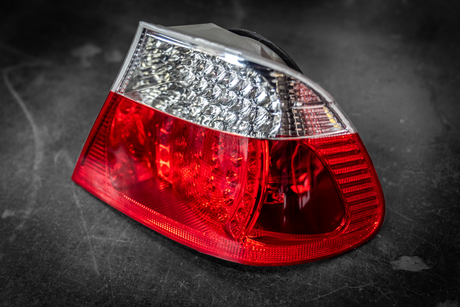 BMW E46 Coupe DEPO Red/Clear LED Tail Lights - 63216937449, 63216937450, 63216920699, 63216920700, 63216920705, 63216920706-Exterior Lights-grip-drift-Garagistic-bmw