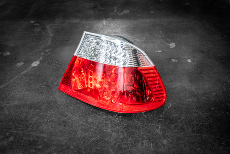BMW E46 Coupe DEPO Red/Clear LED Tail Lights - 63216937449, 63216937450, 63216920699, 63216920700, 63216920705, 63216920706-Exterior Lights-grip-drift-Garagistic-bmw