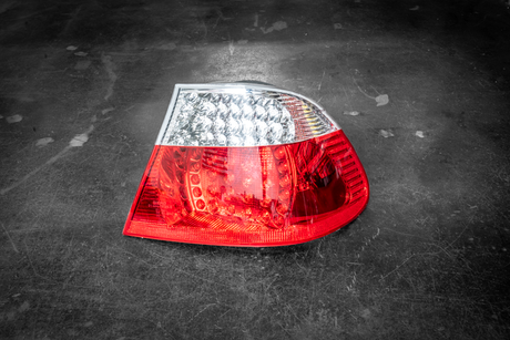BMW E46 Coupe DEPO Red/Clear LED Tail Lights - 63216937449, 63216937450, 63216920699, 63216920700, 63216920705, 63216920706-Exterior Lights-grip-drift-Garagistic-bmw