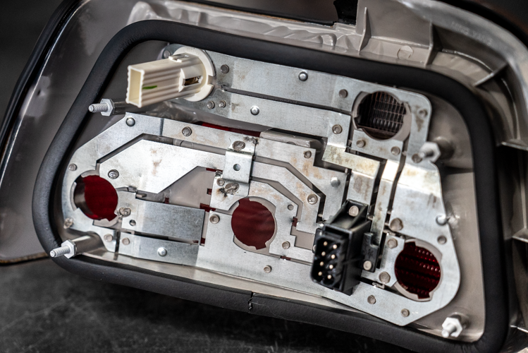 BMW E36 Sedan DEPO Euro Red/Clear Tail Lights - 63211393431, 63211393432-Exterior Lights-grip-drift-Garagistic-bmw