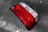 BMW E36 Sedan DEPO Euro Red/Clear Tail Lights - 63211393431, 63211393432-Exterior Lights-grip-drift-Garagistic-bmw