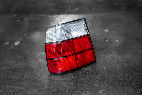 BMW E34 DEPO Red/Clear Tail Lights - 63211389011, 63211389012-Exterior Lights-grip-drift-Garagistic-bmw