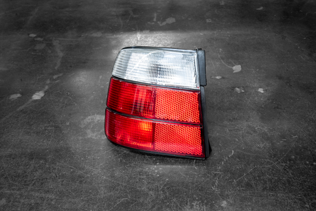 BMW E34 DEPO Red/Clear Tail Lights - 63211389011, 63211389012-Exterior Lights-grip-drift-Garagistic-bmw
