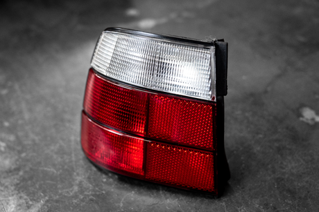 BMW E34 DEPO Red/Clear Tail Lights - 63211389011, 63211389012-Exterior Lights-grip-drift-Garagistic-bmw