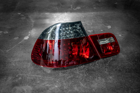 BMW E46 Coupe DEPO Red/Smoke LED Tail Lights - 63216937449, 63216937450, 63216920699, 63216920700, 63216920705, 63216920706-Exterior Lights-grip-drift-Garagistic-bmw
