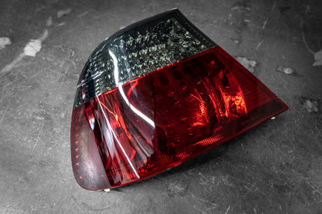 BMW E46 Coupe DEPO Red/Smoke LED Tail Lights - 63216937449, 63216937450, 63216920699, 63216920700, 63216920705, 63216920706-Exterior Lights-grip-drift-Garagistic-bmw