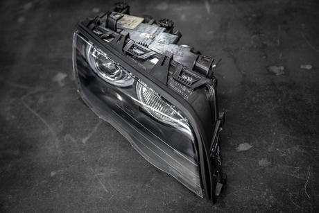 BMW E46 Sedan DEPO Black Projector Angel Eye Headlights - 63126902753, 63126902754, 63126902763, 63126902764, 63126906495, 63126906496-Exterior Lights-grip-drift-Garagistic-bmw
