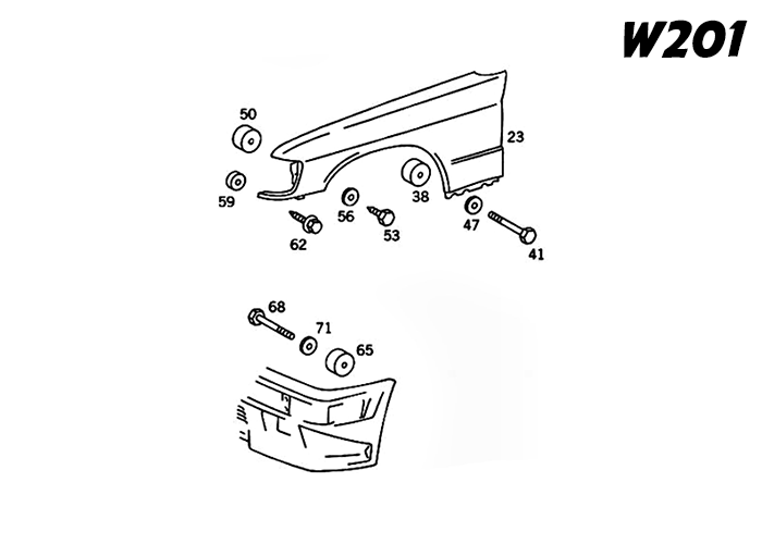 Mercedes W201 & W124 Fender Spacers-Exterior Body Parts-grip-drift-Garagistic-bmw
