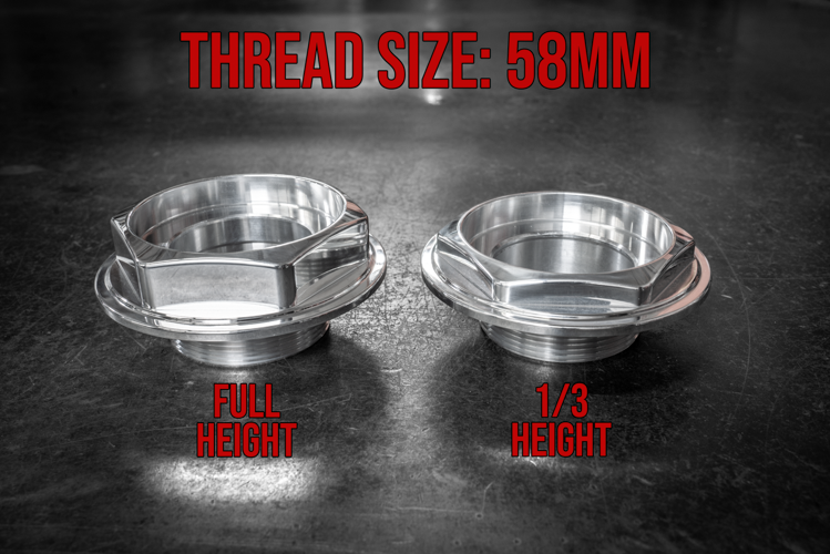 BBS RS Replacement Large Thread (72mm) Hex Nuts - Billet Aluminum-Wheel Accessories-grip-drift-72mm-1/2 Height-Garagistic-bmw