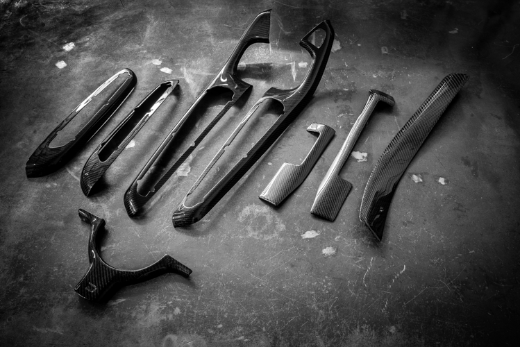 BMW E46 Carbon Interior Dash Trim Covers - 2 Door and 4 Door (M3, 330, 328, 325)-Interior Parts-grip-drift-No- Don't Add Auto Trans Carbon Trim-Yes - Add Matching Carbon Door Trim (2 Door only!)-Yes - Add Carbon Steering Wheel Trim-Garagistic-bmw