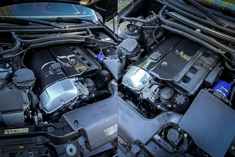 BMW E46 M54 / M52 Carbon Engine Cover - 11127526445, 11121710781-Engine Accessories-grip-drift-Yes - Add Fuel Rail Cover-Garagistic-bmw