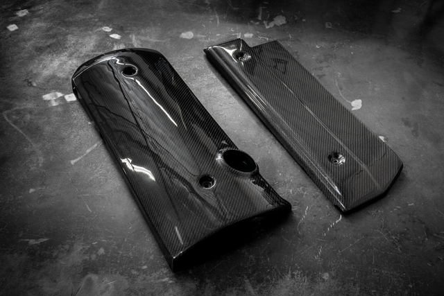 BMW E46 M54 / M52 Carbon Engine Cover - 11127526445, 11121710781-Engine Accessories-grip-drift-Yes - Add Fuel Rail Cover-Garagistic-bmw