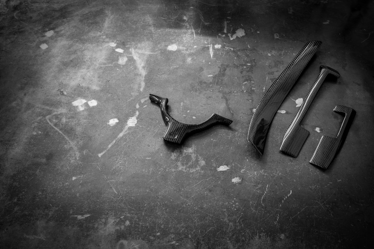 BMW E46 Carbon Fiber Steering Wheel trim - M3 - 32347833355, 32302229733-Interior Parts-grip-drift-Yes - Add Matching Carbon Dash Trim-No - Don't Add Carbon Automatic Trans Trim-No - Don't Add Carbon Door Trim?-Garagistic-bmw