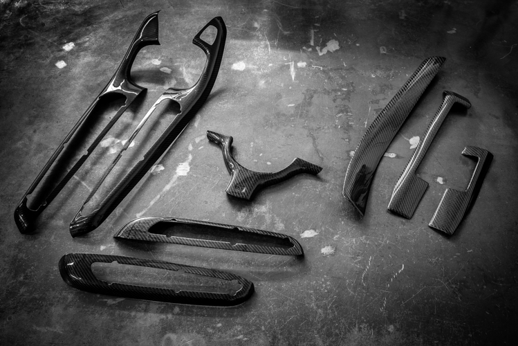 BMW E46 Carbon Fiber Steering Wheel trim - M3 - 32347833355, 32302229733-Interior Parts-grip-drift-Yes - Add Matching Carbon Dash Trim-No - Don't Add Carbon Automatic Trans Trim-Yes - Add Carbon Door Trim (2 Door only!)-Garagistic-bmw