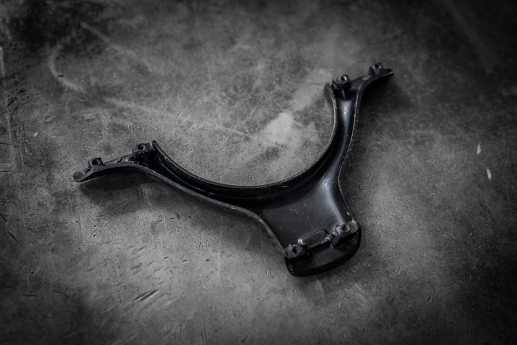 BMW E46 Carbon Fiber Steering Wheel trim - M3 - 32347833355, 32302229733-Interior Parts-grip-drift-No - Don't Add Matching Carbon Dash Trim-No - Don't Add Carbon Automatic Trans Trim-No - Don't Add Carbon Door Trim?-Garagistic-bmw