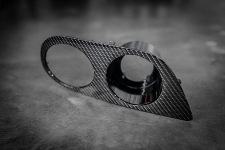 BMW E46 M3 Carbon Fog Light Cover - Hamann Style-Exterior Body Parts-grip-drift-Garagistic-bmw