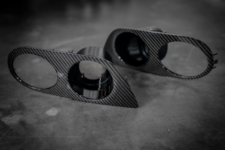 BMW E46 M3 Carbon Fog Light Cover - Hamann Style-Exterior Body Parts-grip-drift-Garagistic-bmw