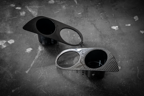 BMW E46 M3 Carbon Fog Light Cover - Hamann Style-Exterior Body Parts-grip-drift-Garagistic-bmw