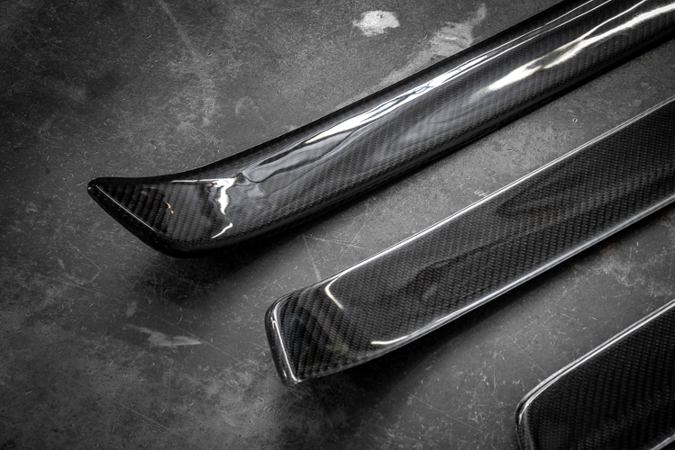 BMW E90 Carbon Fiber Inside door sill trim cover - 4 door and E91 Wagon compatible-Interior Parts-grip-drift-Garagistic-bmw