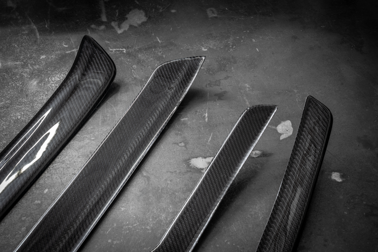 BMW E90 Carbon Fiber Inside door sill trim cover - 4 door and E91 Wagon compatible-Interior Parts-grip-drift-Garagistic-bmw